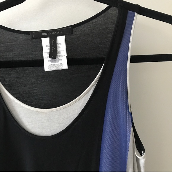 BCBG Layered Asymmetrical Hem Tank Top - Picture 2 of 7